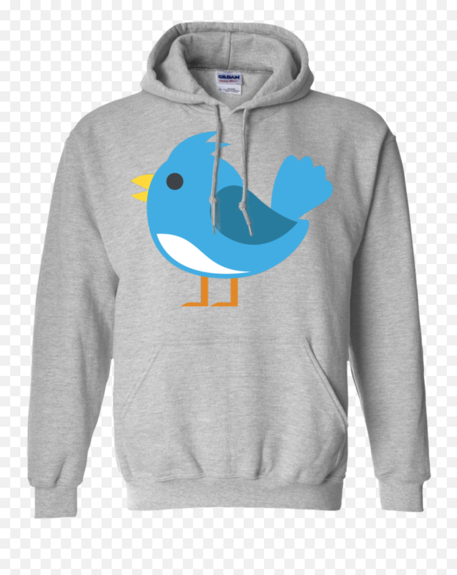 Blue Bird Emoji Hoodie - Cute Dog Hoodie For Humans,Bird Emoji