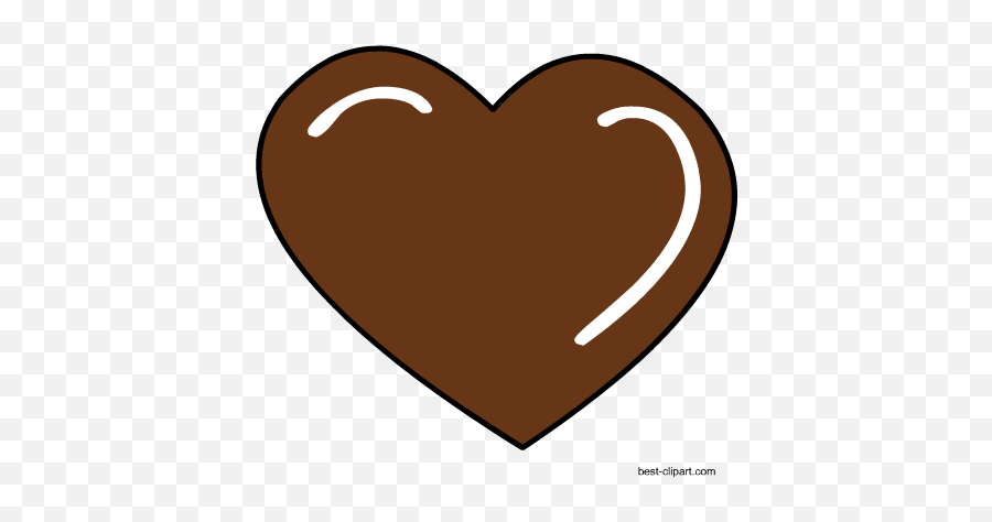 Free Heart Clip Art Images And Graphics - Girly Emoji,Brown Heart Emoji