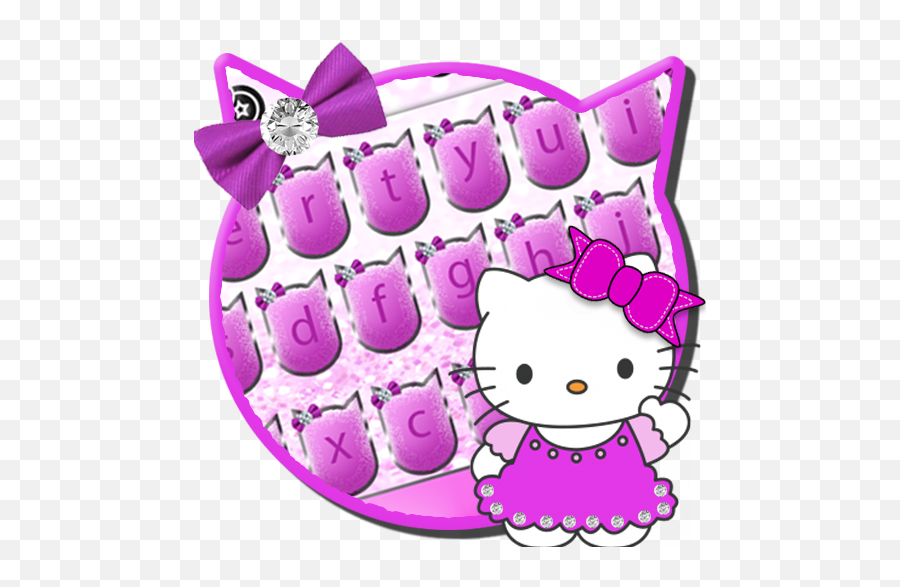 Hello Kitty Keyboard - Cute Pink Kitty Keyboard Apps En Girly Emoji,Hello Kitty Emojis