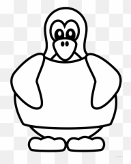 Penguin Outline Coloring Pages Peterm - Penguin Coloring Pages Emoji,Whale Emoji Shirt