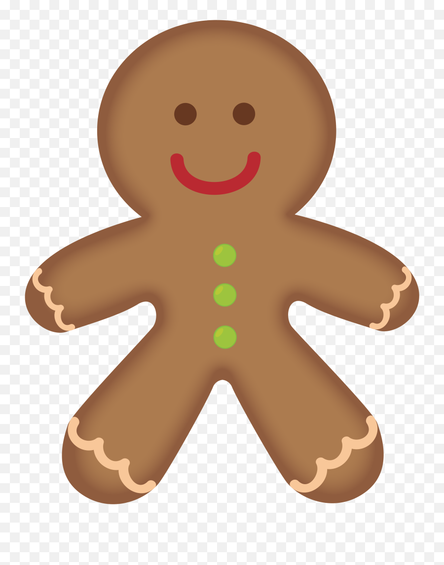 Ginger Bread Man On Gingerbread Man Gingerbread Man Clipart - Gingerbread Man Clipart Png Emoji,Ginger Emoji