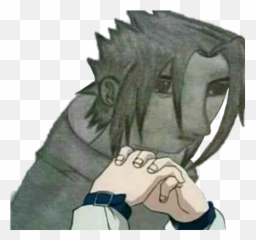 Sasuke Pensativo Sticker By Rayane - Bad Sasuke Drawing Png Emoji,Emoji Pensativo