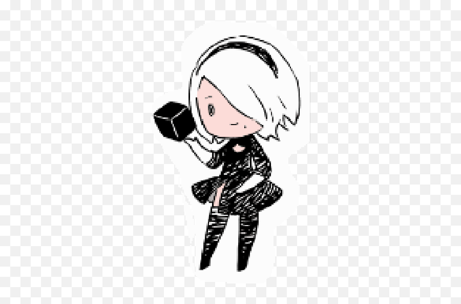 Nier Automata - Nier Automata Stickers Emoji,Nier Automata Emoji