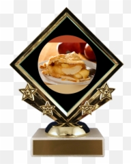 Pie Logo Diamond Trophy - Christmas Pickle Trophy Emoji,Pumpkin Pie Emoji
