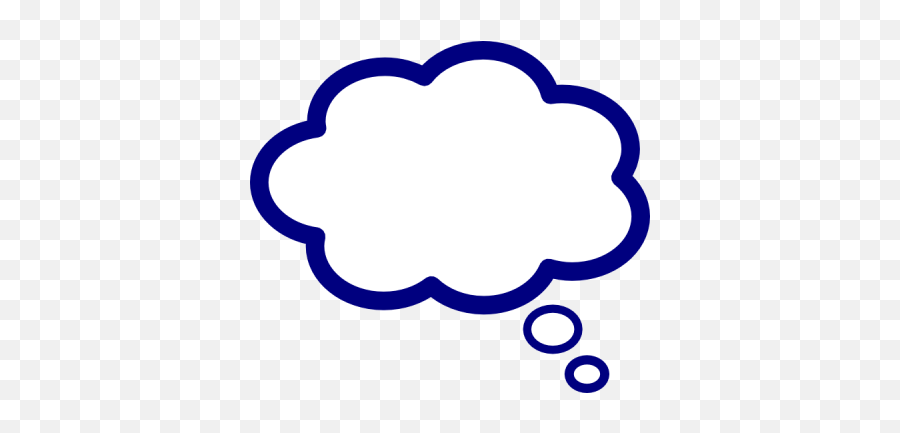 Blue Speech Bubble Image - Blue Thought Bubble Icon Emoji,Where Is The Thought Balloon Emoji
