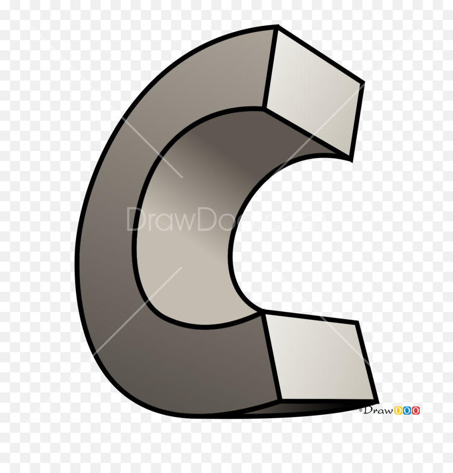 How To Draw C 3d Letters - Letter C Graffiti 3d Emoji,Geass Symbol Emoji