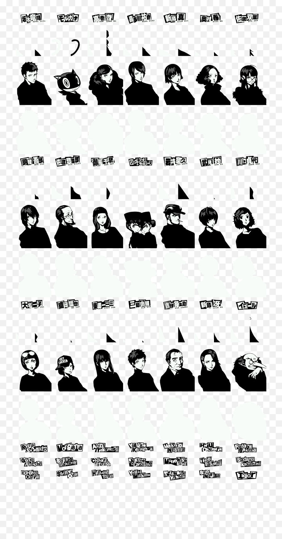 Playstation 3 - Persona 5 Confidant Icons The Spriters Persona 5 Akechi Confidant Portrait Emoji,Futaba Sakura Emoticons