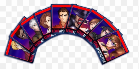 Lewda - Lewdapocalypse Hentai Evil Trading Cards Bgs For Adult Emoji,All Steam Emoticons