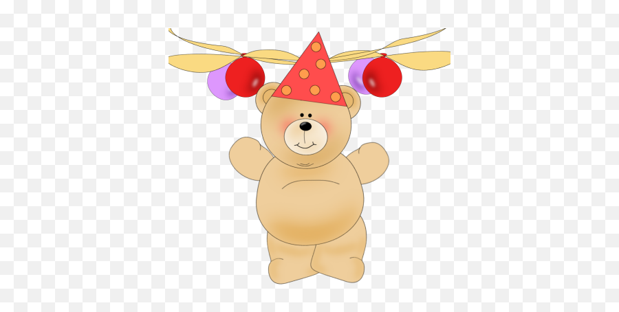 Birthday Clip Art - Birthday Images Cartoon Bears With Party Hats Emoji,Birthday Emoticons For Facevbook