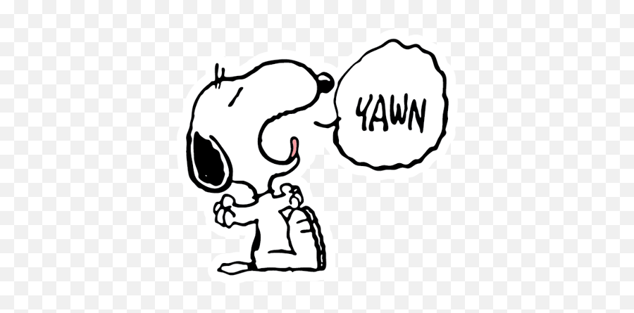 Facebook Messenger Snoopy S Caprises Sticker 15 Free - Charlie Brown Yawning Emoji,Google Emoticons Mugs