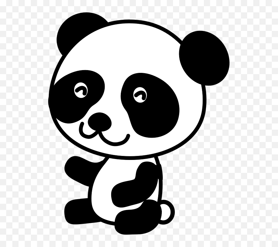 Panda Head Clipart Free Clipart Images - Clipartix Clip Art Panda Black And White Emoji,Panda Emoji Png