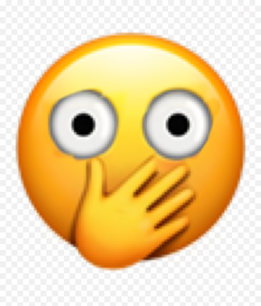 Emoji Shocked Face Sticker By Xxredreap3rxx - Shocked Emoji Hands Only,Smiley Face With Hands Emoji