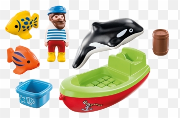 Playmobil 123 Fisherman With Boat - 4008789701831 Emoji,Science -do Animals Have Emotions