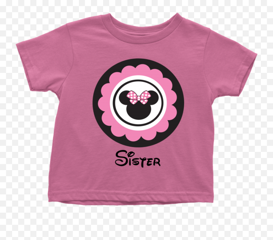 Download Hd Minnie Mouse Inspired Sister Toddler T - Shirt Emoji,Inspirded Emoticon