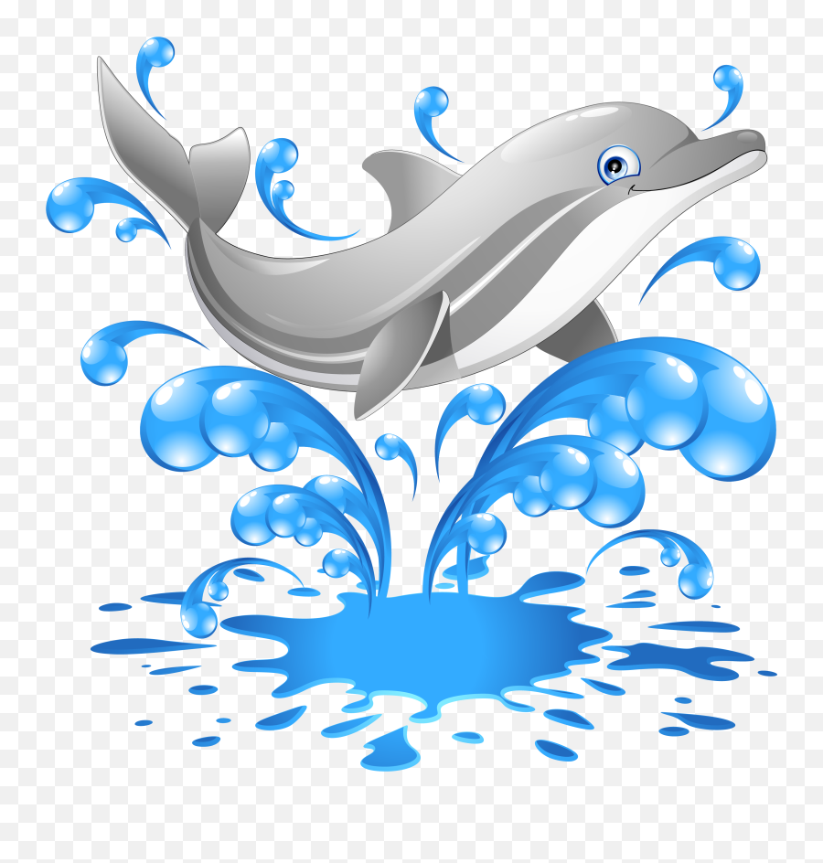 Dolphin Cartoon Clip Art Transprent Png Free - Orca With Transparent Dolphin Clipart Emoji,Dolphin Emoticon