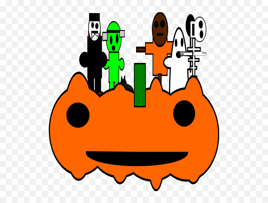 Halloween Free Svg Emoji,5 Charatcer Emoticon