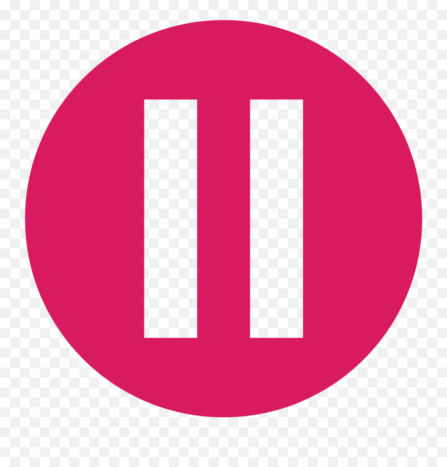 Fileeo Circle Pink Pausesvg - Wikimedia Commons Emoji,Paused Emoji