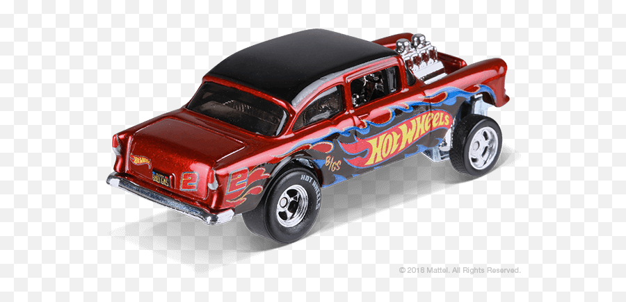 55 Chevy Bel Air Gasser Hw 2018 Collector Edition From - Synthetic Rubber Emoji,Chevy Goes Emoji