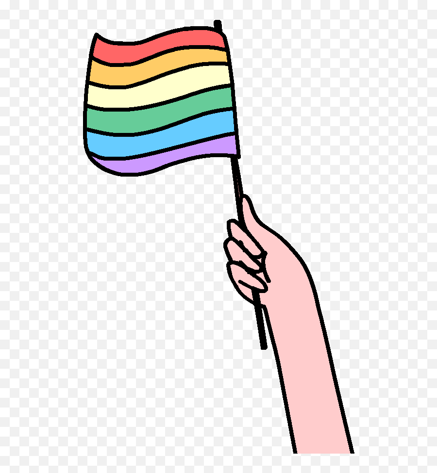 Gif - Transparent Background Lgbt Flag Gif Emoji,Lgbtq Emoji