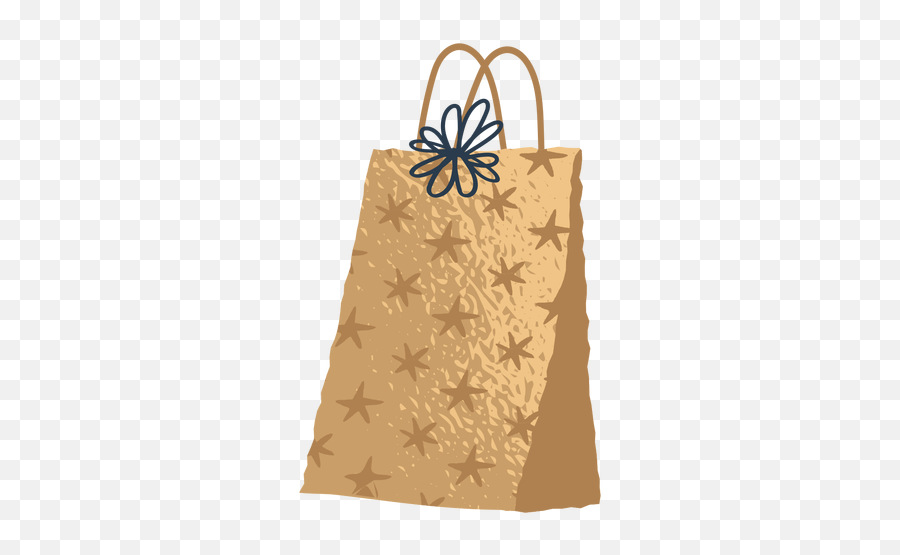 Golden Gift Bag Illustration - Bolsa De Regalo Png Emoji,Emoji Gift Bags