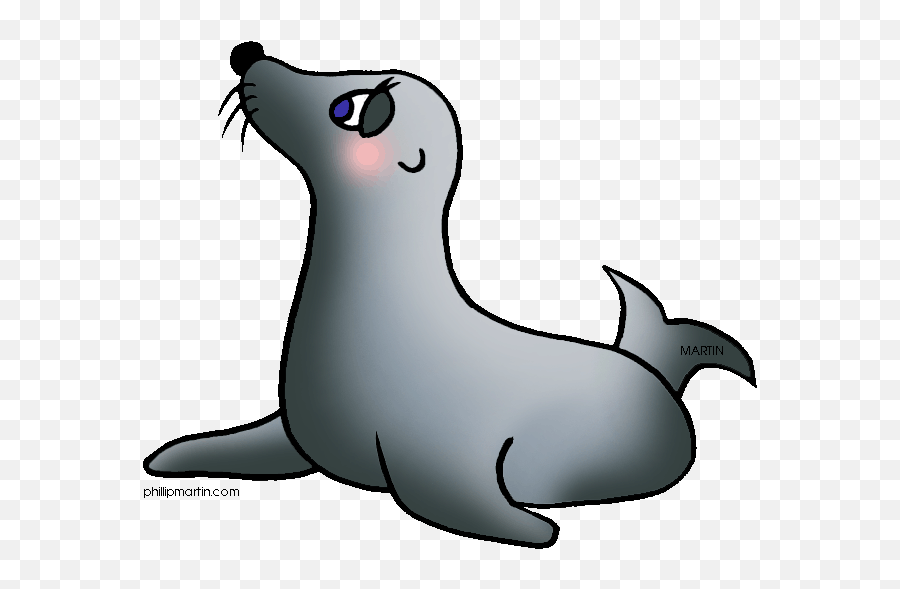 Free Harp Seal Clip Art - Seal With Ball Clipart Png Black And White Monk Seal Clip Art Emoji,Seal Emoticon Kawiai