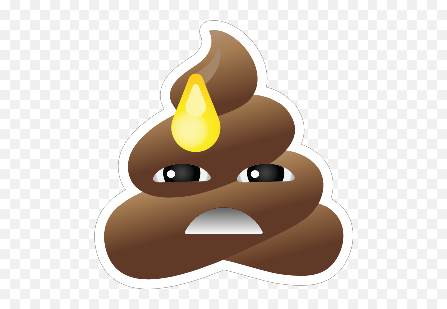 Embarrassed Poop Emoji Sticker 15238 - Throw Up Poop Emoji,Embarrassed Emoji