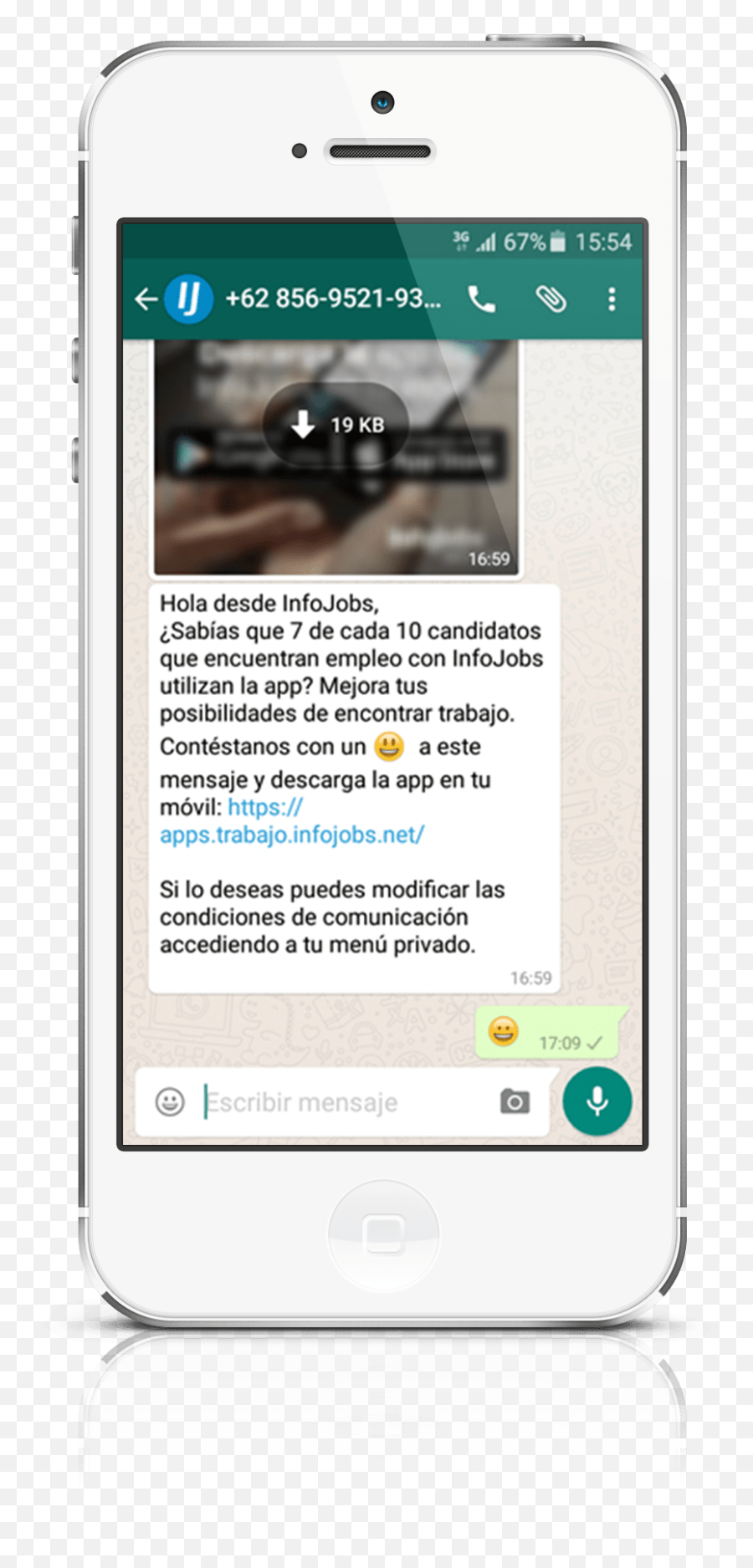 Infojobs Caso De Éxito - Enviar Mensajes Masivos Por Technology Applications Emoji,Escribir Mensajes Con Emojis