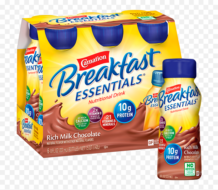 Carnation Breakfast Essentials Original Nutritional Drink - Product Label Emoji,Mix Emotion With Some Drinking