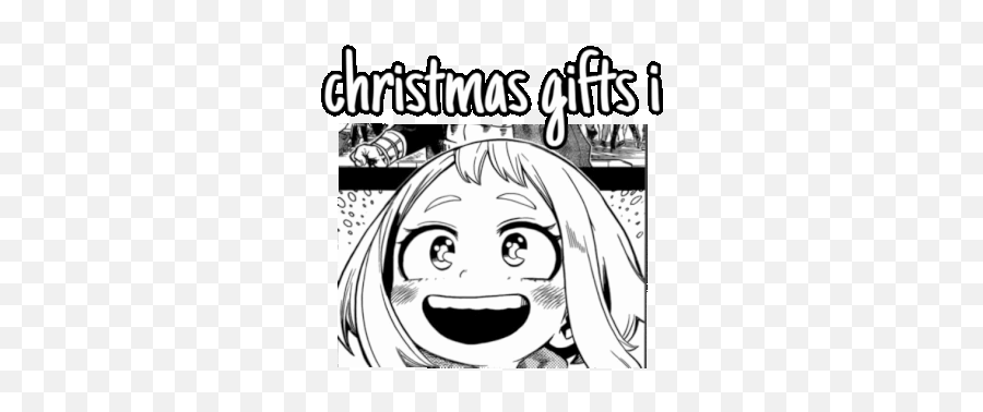 Christmas Gift For Soy My Hero Academia Amino - Uraraka Smol Emoji,Uwu Emoticon Gif