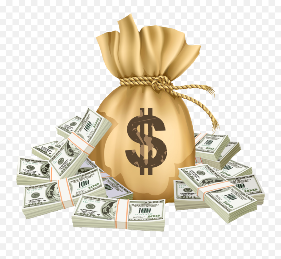 Free Money Bag Transparent Download Free Clip Art Free - Transparent Background Money Bag Png Emoji,Cash Emoji
