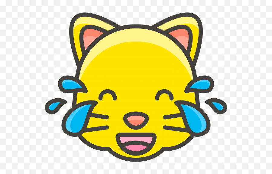 Cat Face With Tears Of Joy Emoji Png - Laughing Emoji Draw An Emoji,Cat Dog Face Emojis
