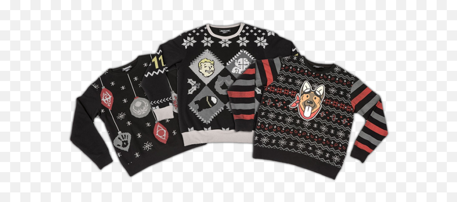 Thinkgeek Bethesda Fallout Holiday - Long Sleeve Emoji,Nuka Cola Emojis