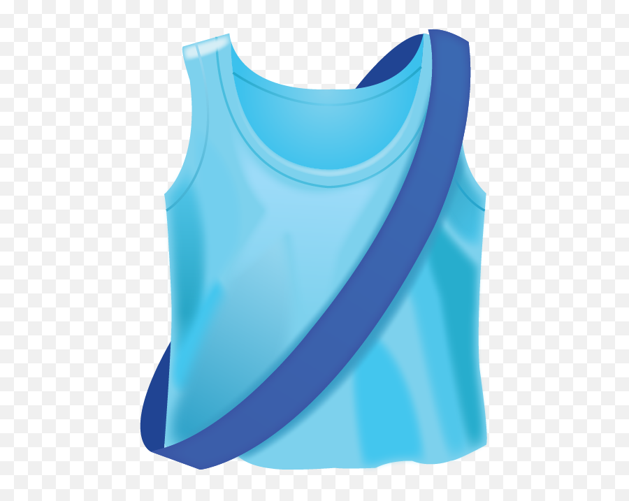 Download Running Shirt With Sash Emoji - Sleeveless,Shirt Emoji