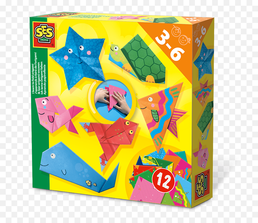 Ses Creative Folding Paper Animals Kit Arts U0026 Crafts Paper Craft - Ses Learn To Fold Origami Emoji,Emoji Craft Kits