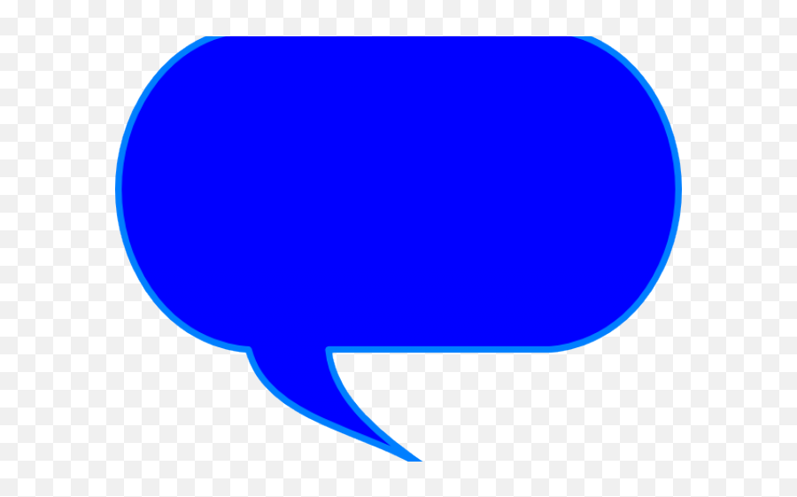 Blue Talk Bubble Clip Art - Blue Talk Bubble Png Emoji,Emojis Blowing Bubble Gum