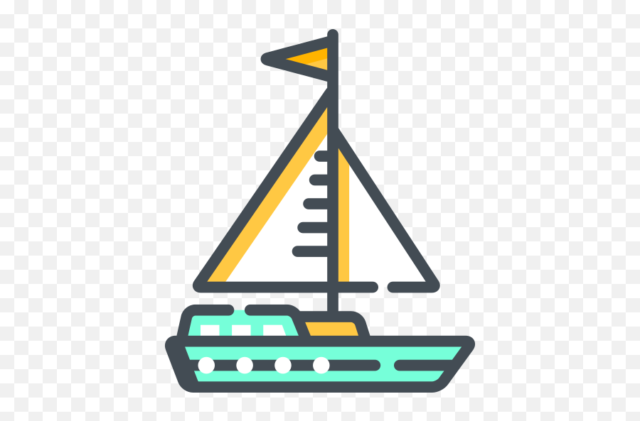 Yacht Free Icon Of Travel - Icono Yate Emoji,Boating Beauties Emoticons