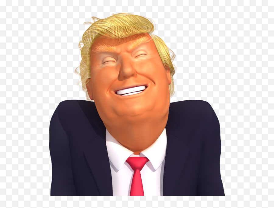 Trumpstickers Laughing Trump 3d - 3d Laughing Emoji Png,Big Laughing Emoji