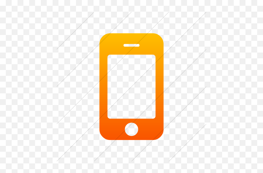 Simple Orange Gradient Bootstrap Font - Mobile Icon Orange Png Emoji,Classic Emoticons Cell Phone