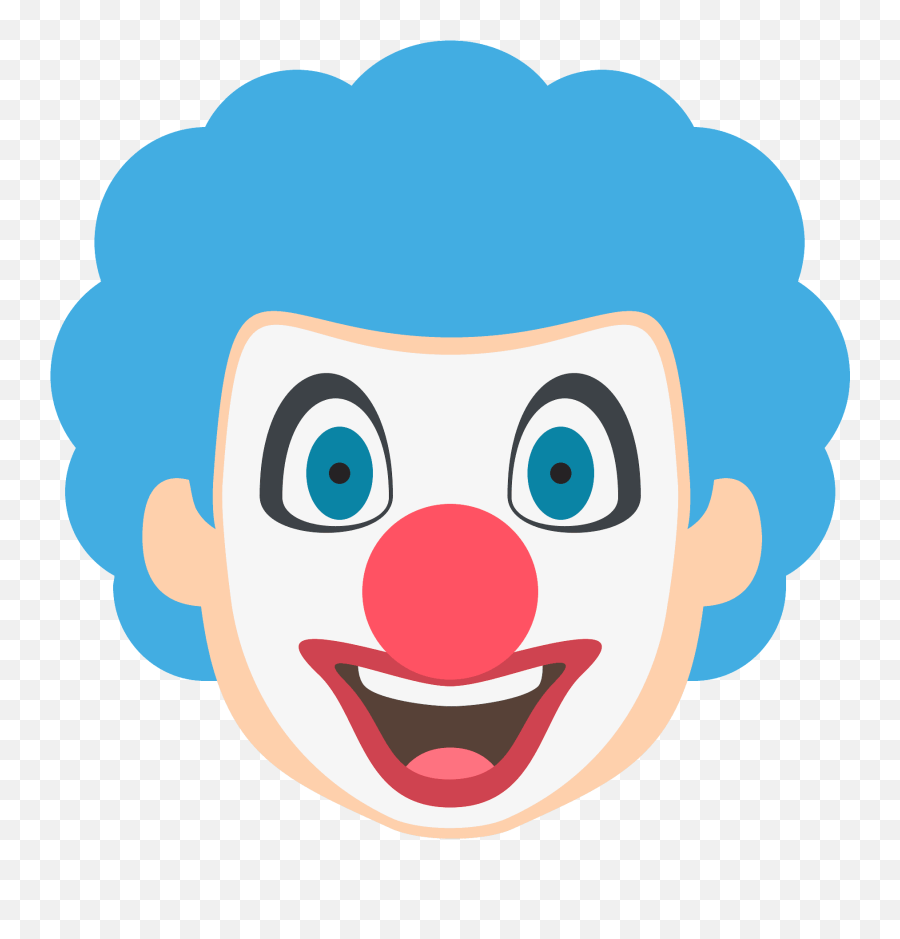 Clown Face Emoji Clipart Free Download Transparent Png - Happy,Comedy Emoji