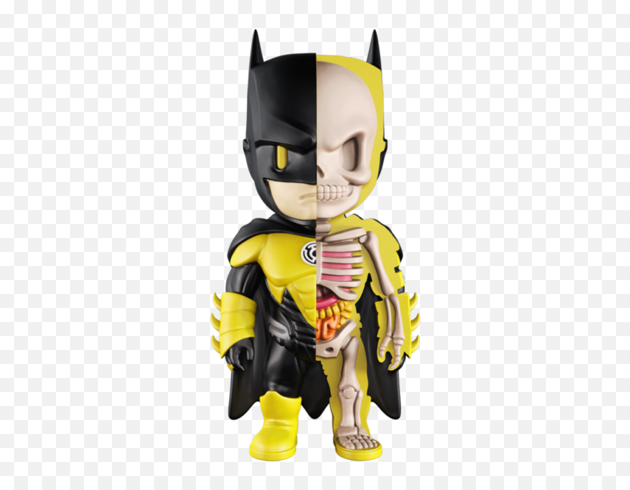 Mighty Jaxx Xxray Dc Comics Yellow Lantern Batman 4d Vinyl Emoji,Kid Emotion Dc Comics