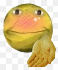 Cursed Emoji Whatsapp Stickers - Stickers Cloud Blushing Cursed Emoji With Hand,Activity Emojis