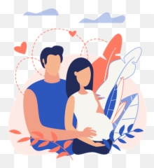 Premium Young Man Caring His Pregnant Wife 3d Illustration Emoji,...pregnant Emoji