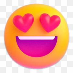 Telegram Sticker From Windows 11 3d Emojis Pack,Emoji Hear Eyes