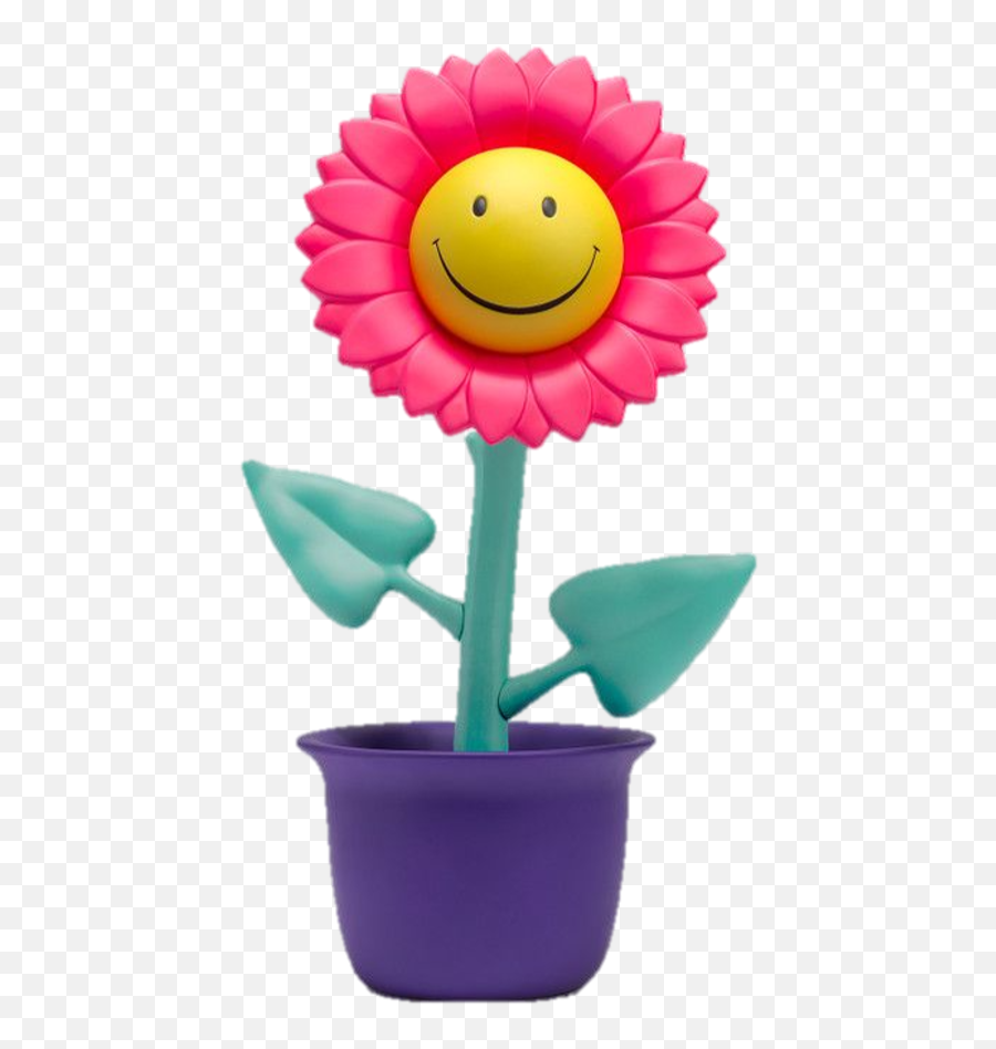 Pink Sunflower - Ron English X Apportfolio X Made By Monsters Vector Graphics Emoji,Sunflower Emoticon