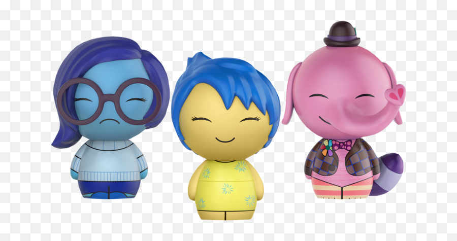 Inside Out - Conflicted Emotions Dorbz Vinyl Figure Bundle Set Of 3 Emoji,Internal Emotions