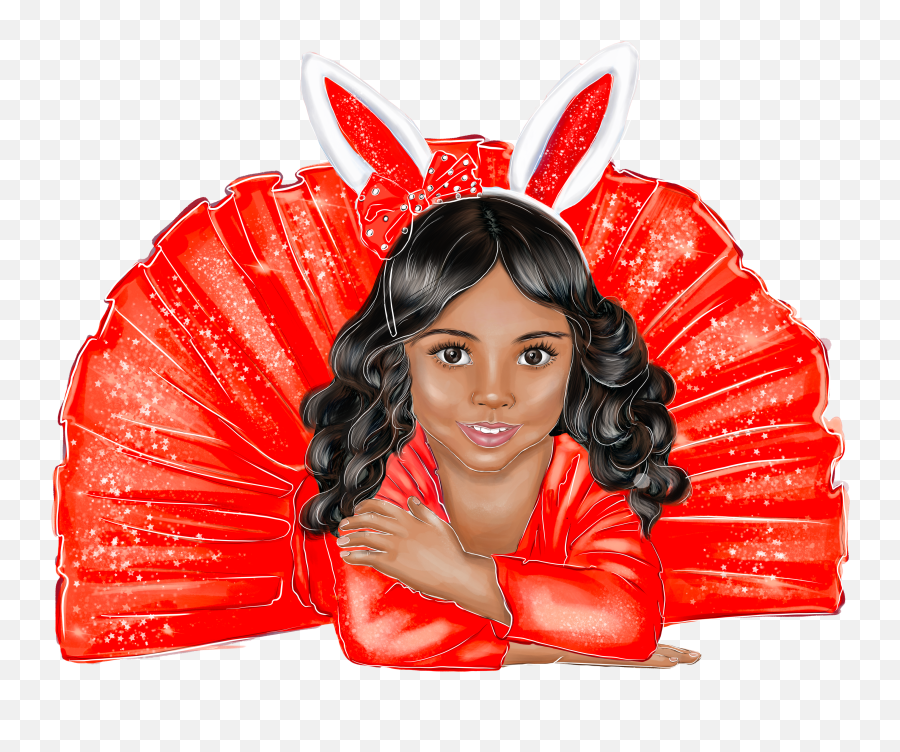 Girl Child Bunnyears Tutu Pose Sticker - For Women Emoji,Woman With Bunny Ears Emoji