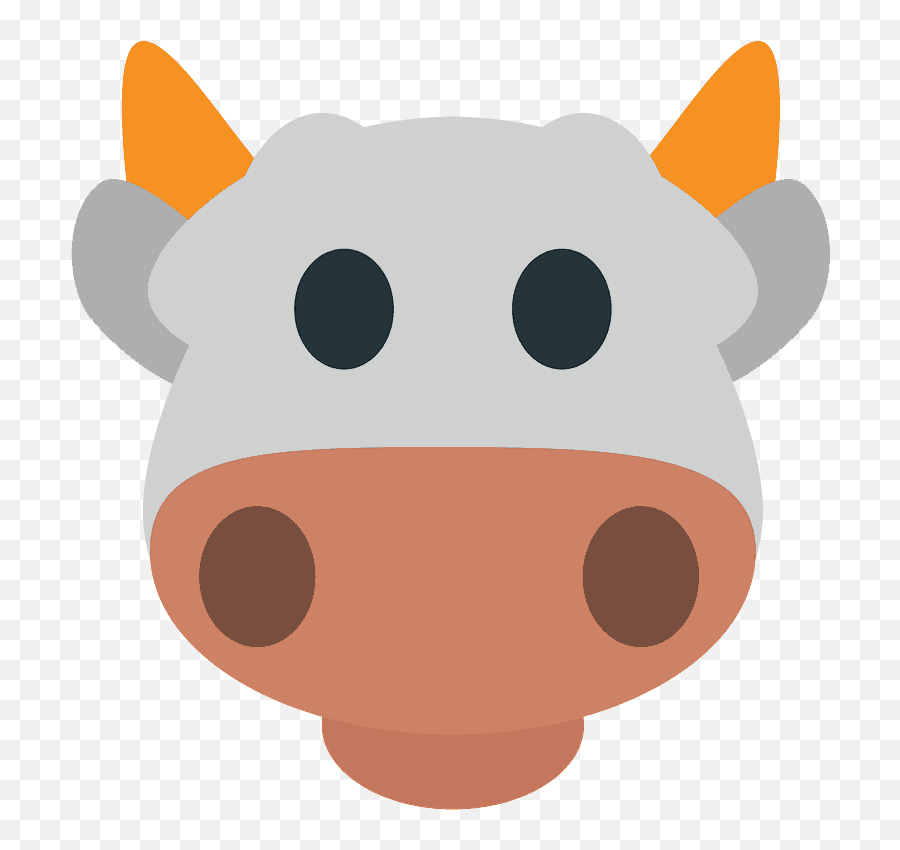 Cow Face Emoji Clipart - Animal Figure,Cow Face Emoji