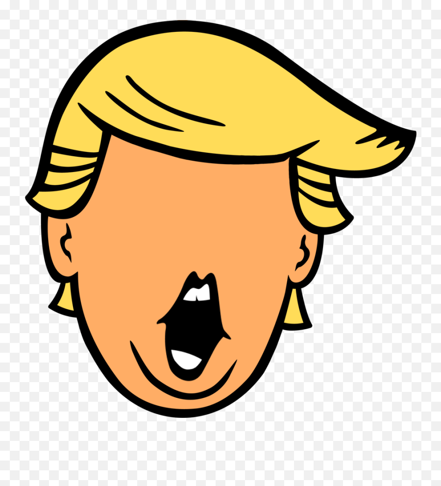 Trump Icon Png - Trump Head Cartoon Png Emoji,Donald Trump Emoji