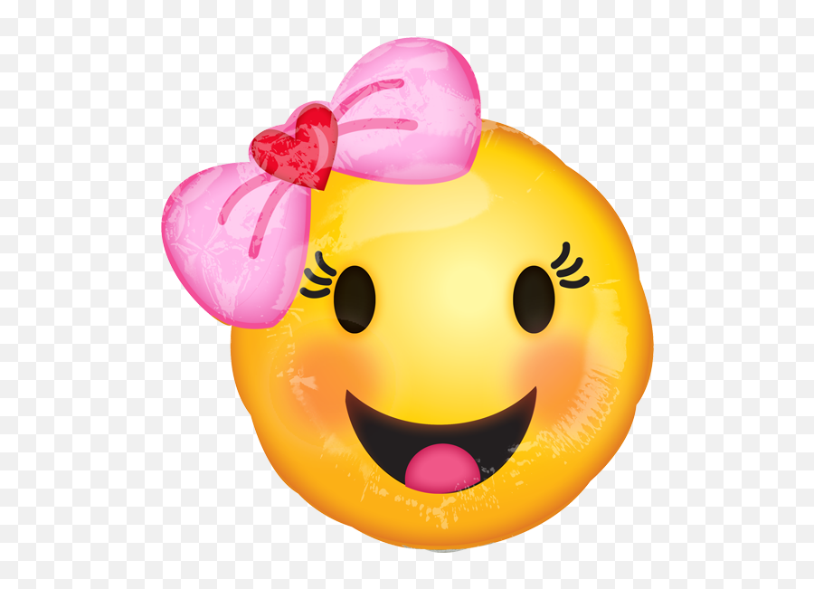 Happy Emoticons With Bow Minish - Happy Emoji Smiley Face,Bow Emoticons