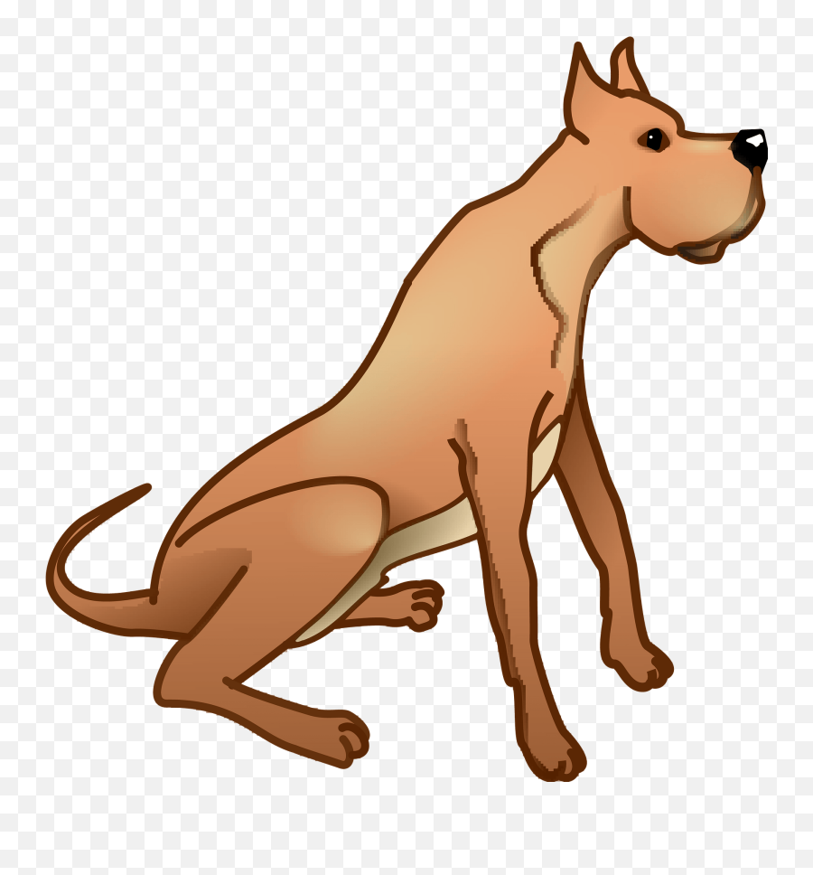 Great Dane Clipart - Animal Figure Emoji,Great Dane Emoji